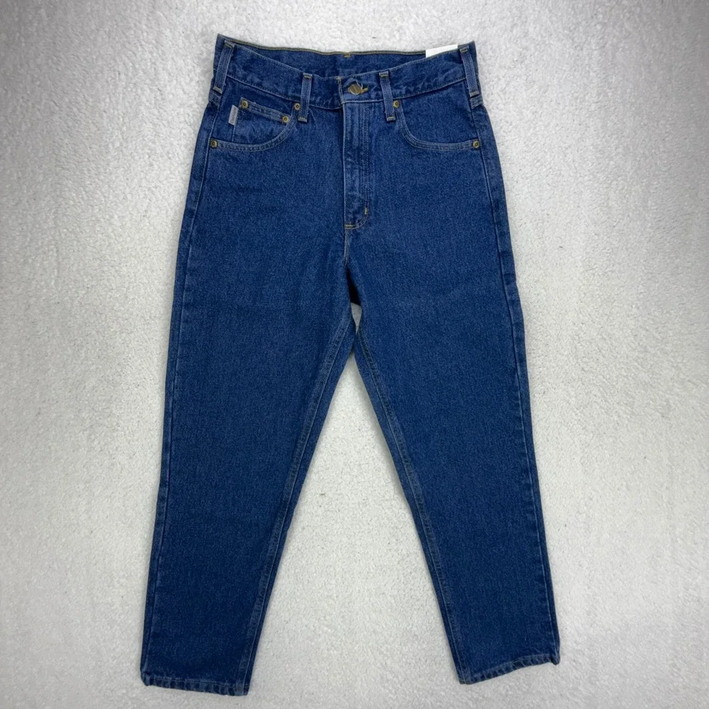 Carhartt Relaxed Fit Tapered Leg Jeans Blue Mens 29x30 B17 DST Darkstone NWT NOS